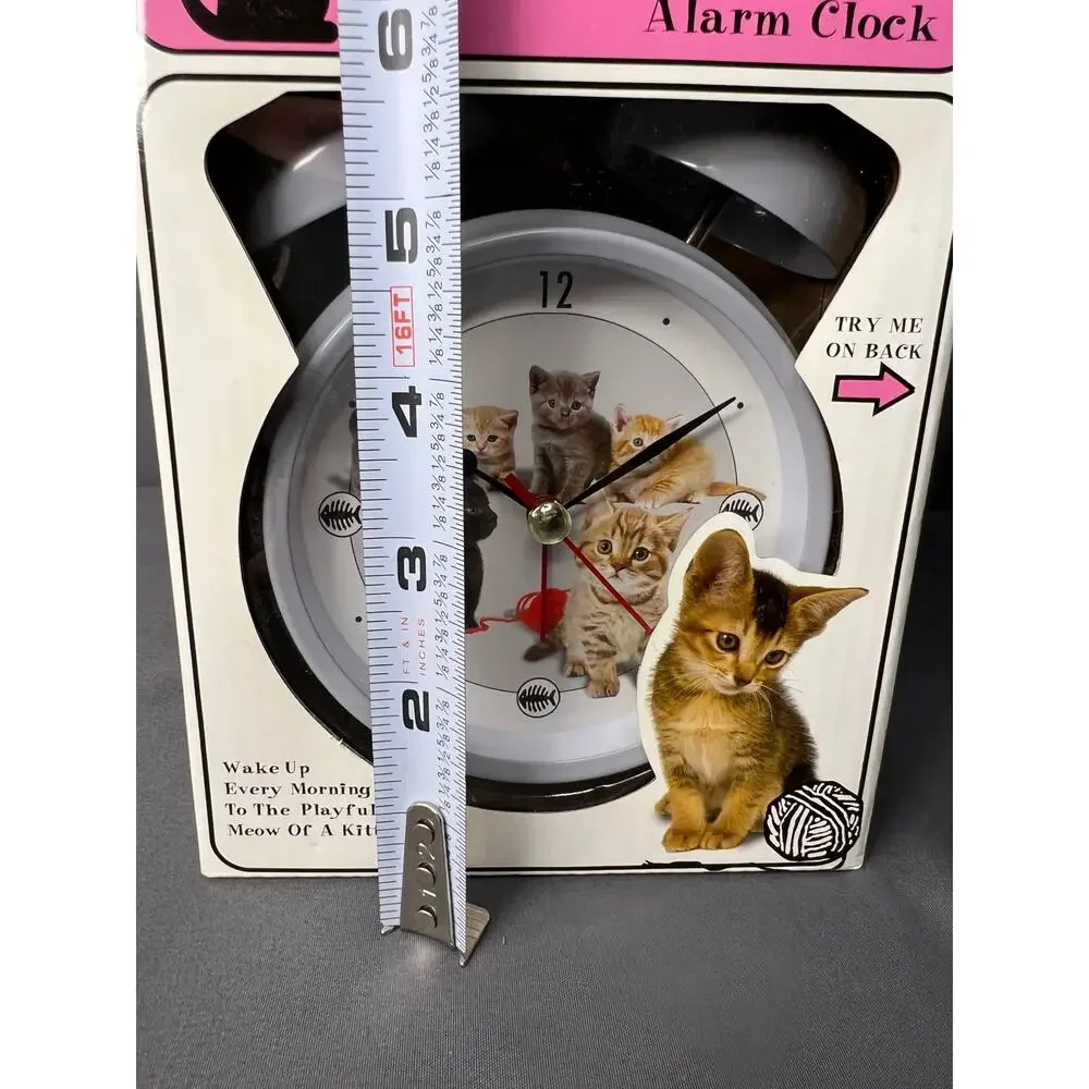 Vintage Kitten Alarm Clock NIP